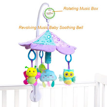 Load image into Gallery viewer, Cartoon Baby Crib Mobiles Rattles Music Educational Toys Bed Bell Carousel for Cots Infant Baby Toys 0-12 Months for Newborns