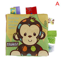 Load image into Gallery viewer, Animal Style Monkey/Owl/Dog Newborn Baby Toy Learning Educational Kids Cloth Books Cute Infant Baby Fabric Book Ratteles Toys