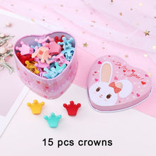 Load image into Gallery viewer, 15pcs/Set Girls Small Hair Claws Hair Clips Kids Fashion Hair Accessories